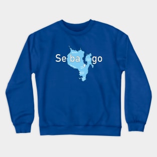 Sebago Lake Map Crewneck Sweatshirt